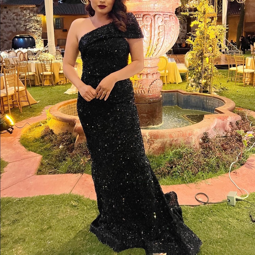Cinderella Divine Black Shoulder Dress